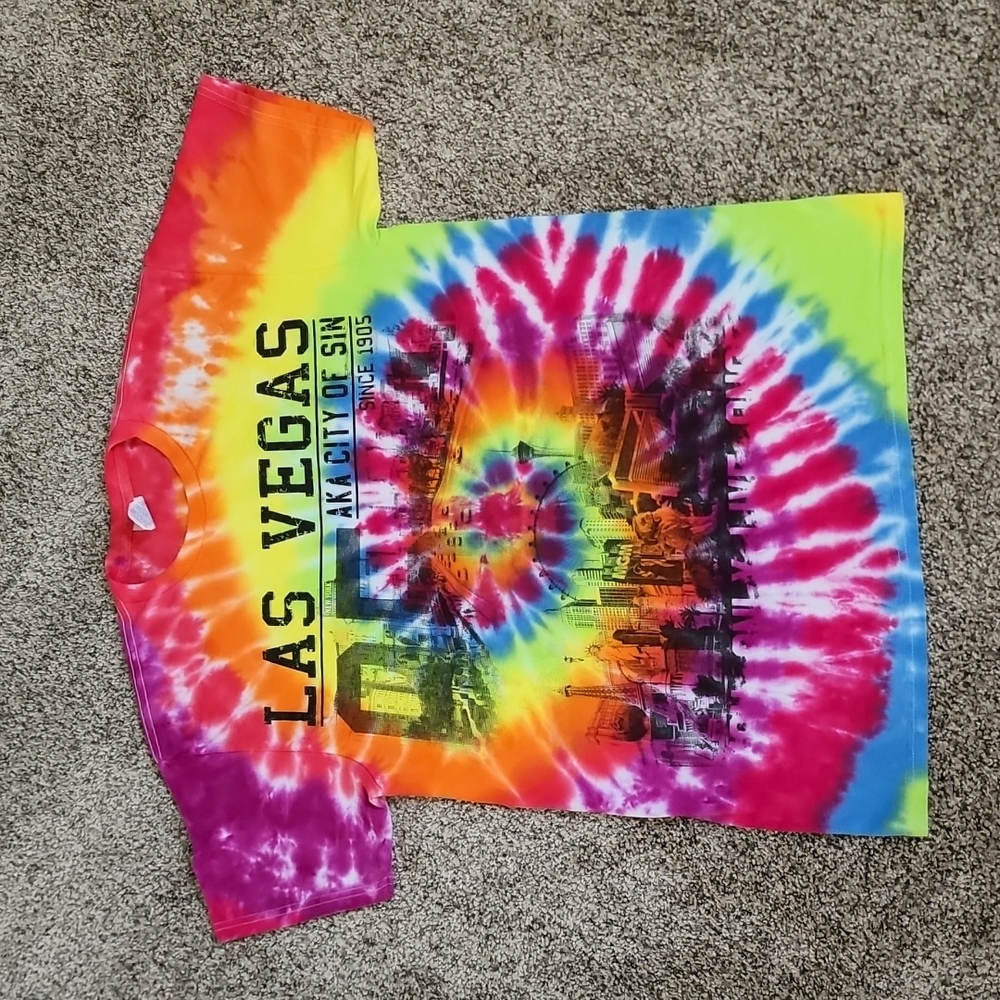 Las Vegas tie dyed shirt